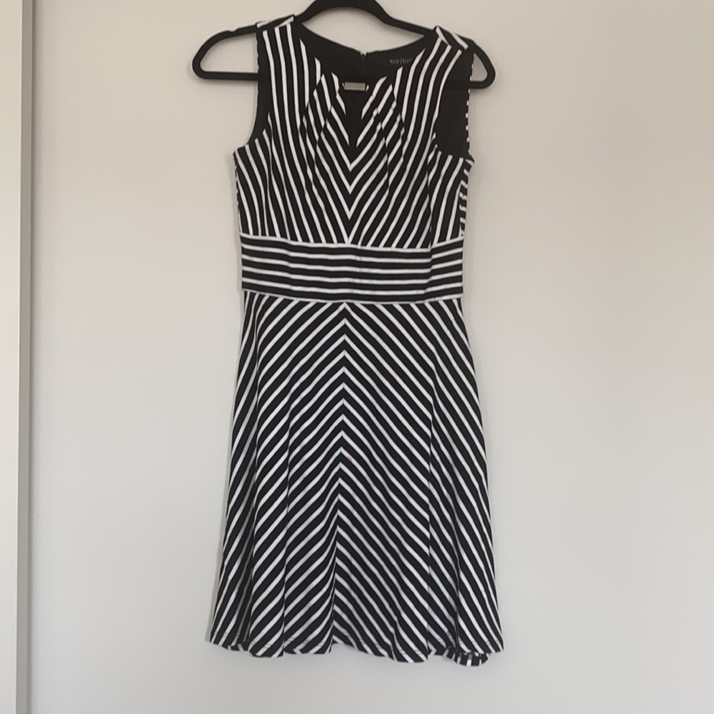 Striped midi dress